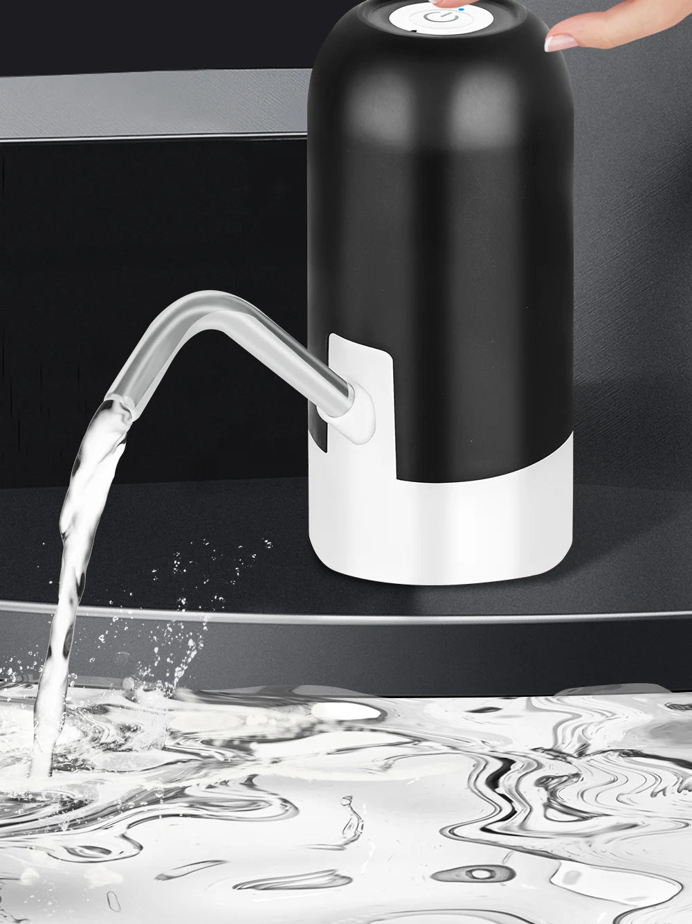 Dispensador de garrafa de água de 5 galões com carregamento USB Bomba de água potável automática Dispensador de água elétrico portátil Interruptor de garrafa de água