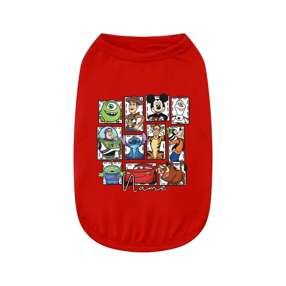 Colete para animais de estimação impresso pela Sanrio, feito de material de fibra para lazer interno e externo, entretenimento, roupas para cães e gatos