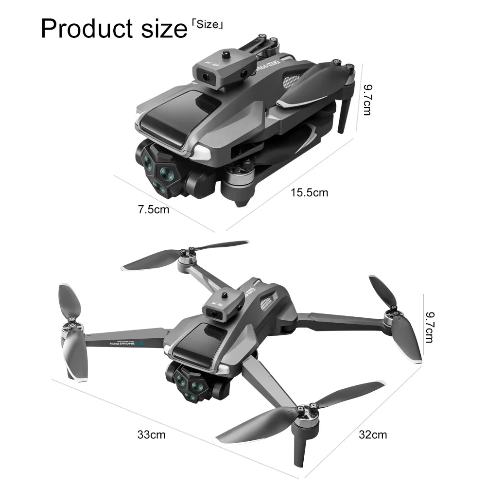 Novo drone 2025 com controle de tela flutuante, ESC duplo, câmera HD 4K, voo de 30 minutos, 5G, Wi-Fi, GPS, fluxo óptico de retorno, brinquedo RC sem escovas