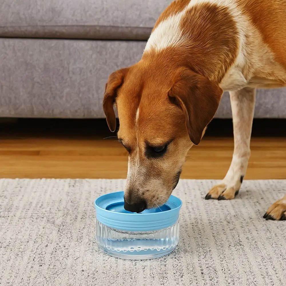 Tigela de água para animais de estimação de grande capacidade, antirrespingos e antitombamento, tigela para beber animais de estimação, boca antimolhante, tigela automática destacável para cães