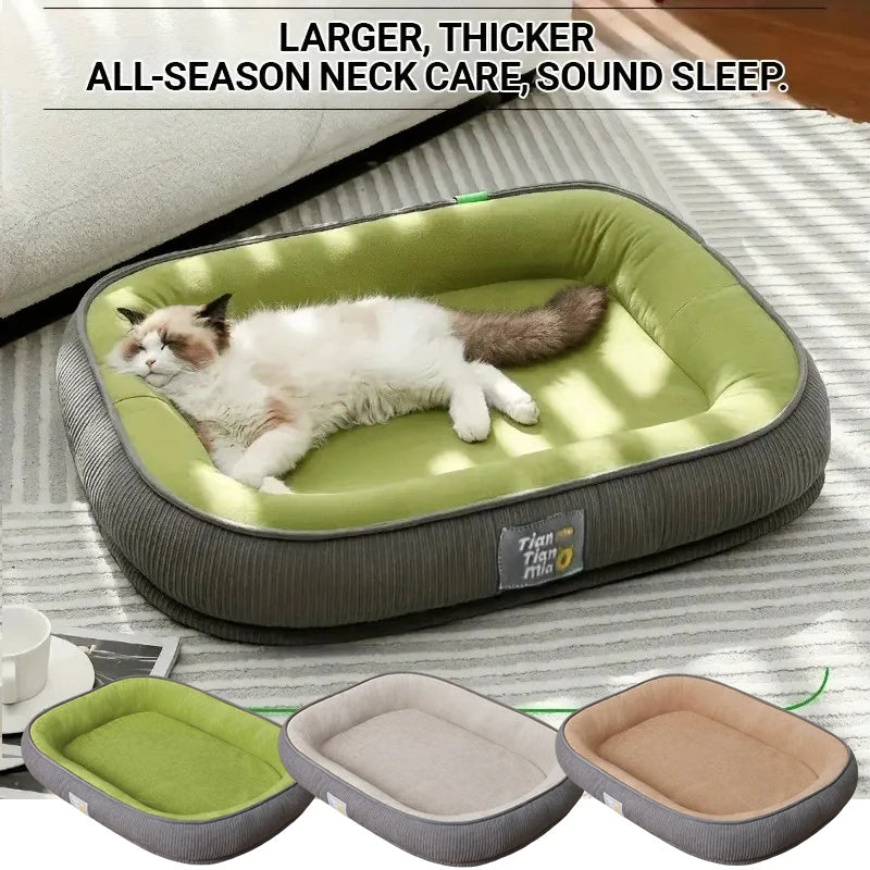2025 New Thickened Upgraded Four Seasons Universal Pet Bed  Removable Outer Cover,Thermal Winter Pet Bed Suitable for Most Pets