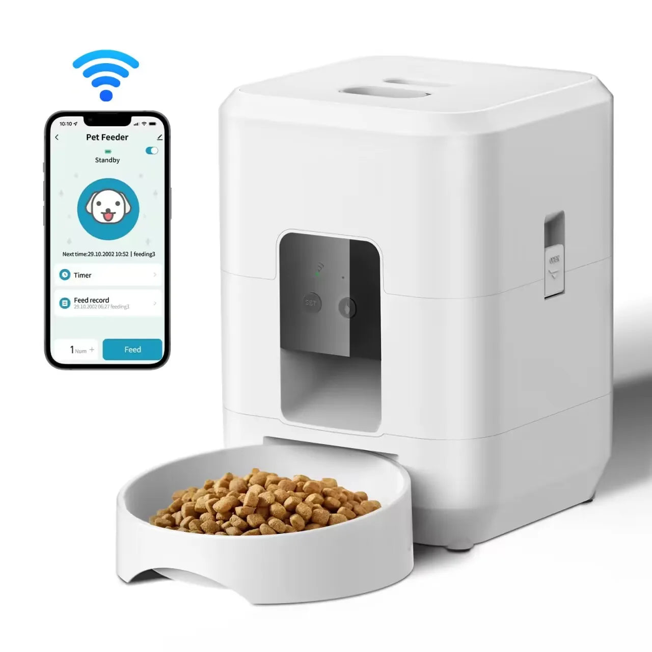 Smart Pet Feeder Automatic Cat Feeder Dog Slow Food Machine With Timed Quantitative Automatic Cat Food Dispenser Cat Dog Bowl.pet shop