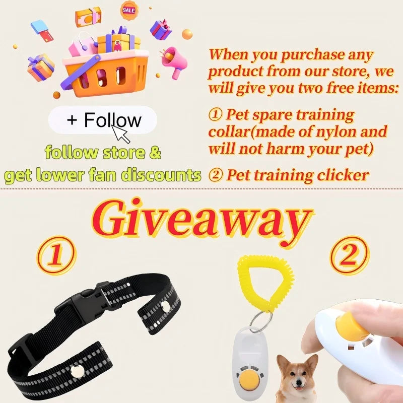 Shock Collar for Dogs, Dog Training Collar with Remote Control 3500FT, 3 Training Modes, IP67 Waterproof E Collar for Small