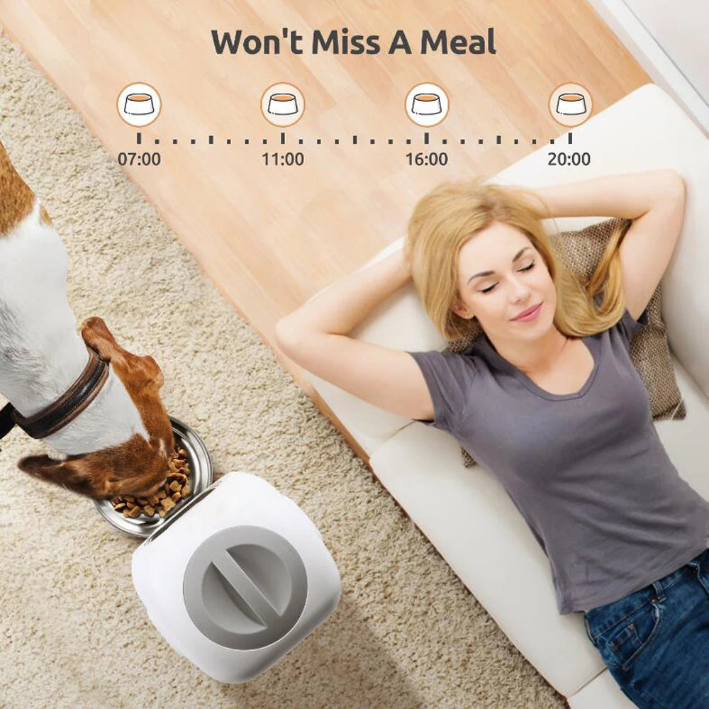 Pet shop online 3.5L Automatic Pet Feeder For Cats WiFi Smart Swirl Slow Dog Feeder With Voice Recorder Large Capacity Timing Cat Food Dispenser