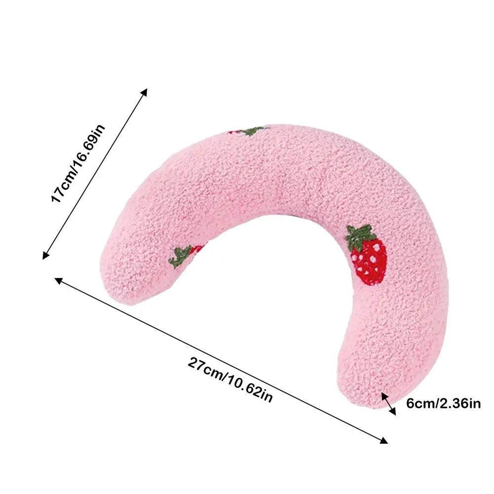 Almofadas para cães Almofada macia para cães Almofada decorativa Meio donut Brinquedo calmante para animais de estimação Almofada para filhotes Padrão bordado Almofada para cama de cachorro