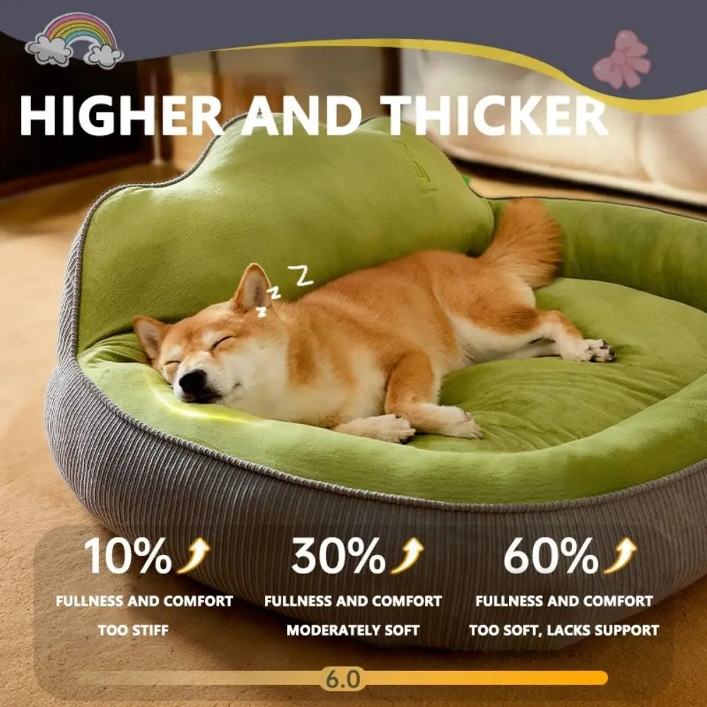 Washable Big Dog Sofa Bed Soft Neck Protection Pet Mattress Pillow Non-slip Design Four Seasons Pet Sleeping Nest