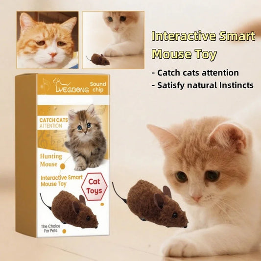 Brinquedo de pelúcia interativo para animais de estimação, simulação de som, alívio do tédio para gatos, brinquedo de mastigar divertido, seguro, durável, tamanho pequeno, realista