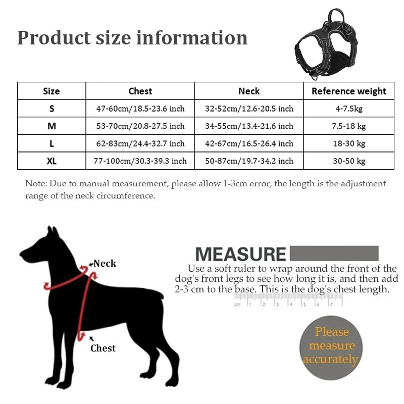 Coleira de nylon ajustável para cães, colete refletivo, macio e respirável, sem puxões, coleira para animais de estimação para cães pequenos e grandes