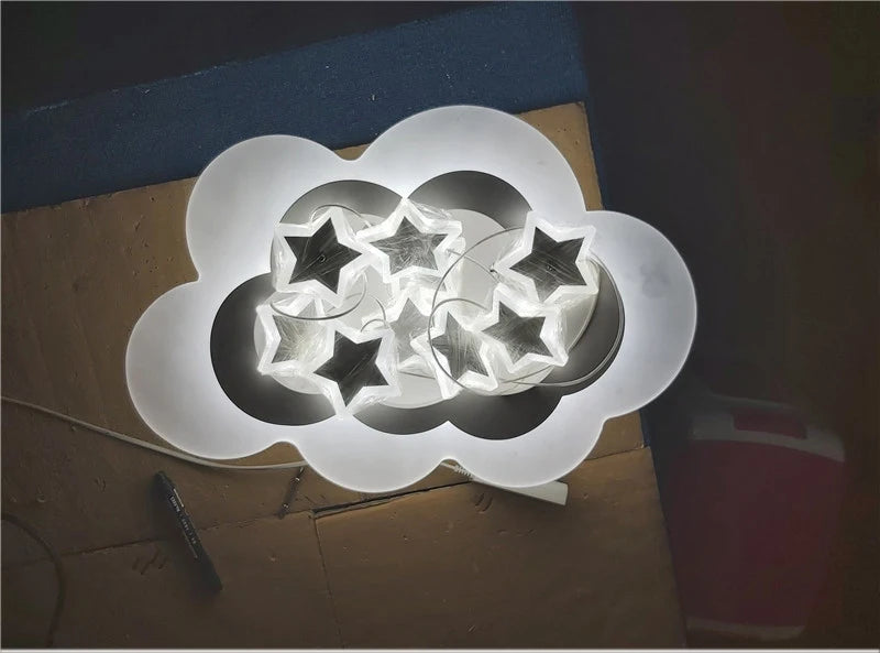 Kids Room Light Fixture Lamp For Children Kids Lamp For Bedroom Chandelier Kids Led Star Roof Light Kids Children Room Led Light