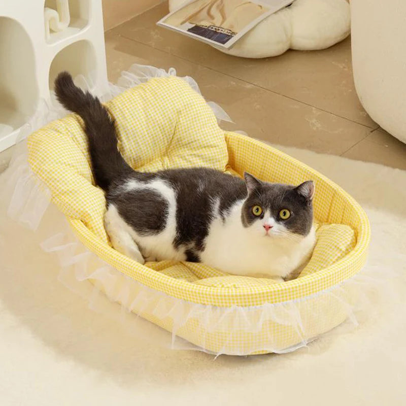 1 peça areia para gatos princesa fofa para todas as estações tapete universal antiaderente sofá cama para cães gatos e cães pequenos e médios suprimentos para animais de estimação