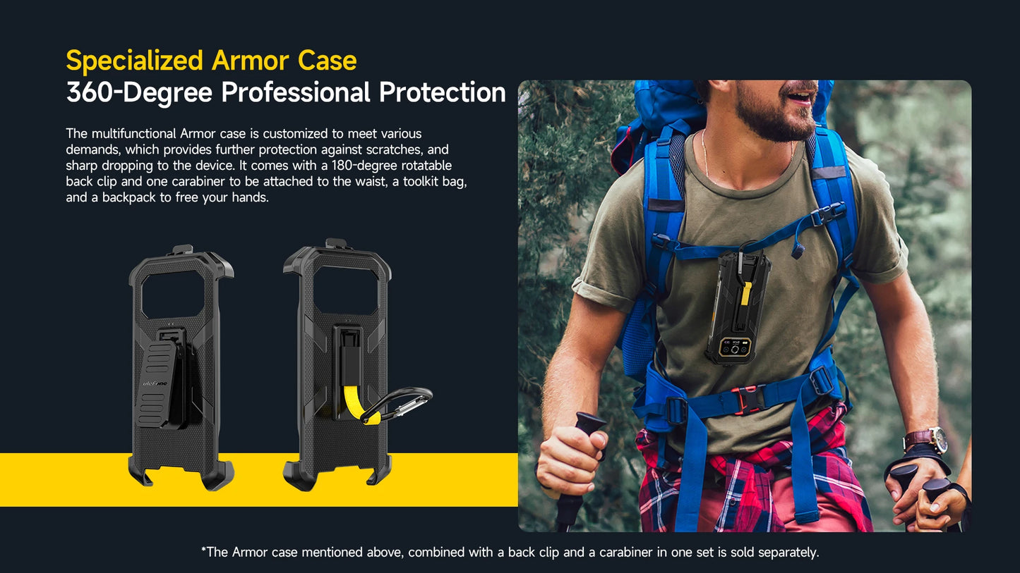 Ulefone Armor 27T Pro 5G, telefone robusto, 10600mAh, Android 14, smartphone com câmera noturna de 50MP+64MP, 6,78" 120Hz, 24GB+256GB NFC