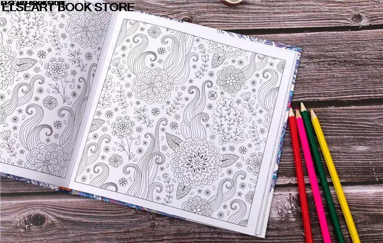 Livro de pintura colorida de mandalas zen, terapia de descompressão para adultos, descompressão psicológica, pintura de grafite, capa dura, 141 unidades