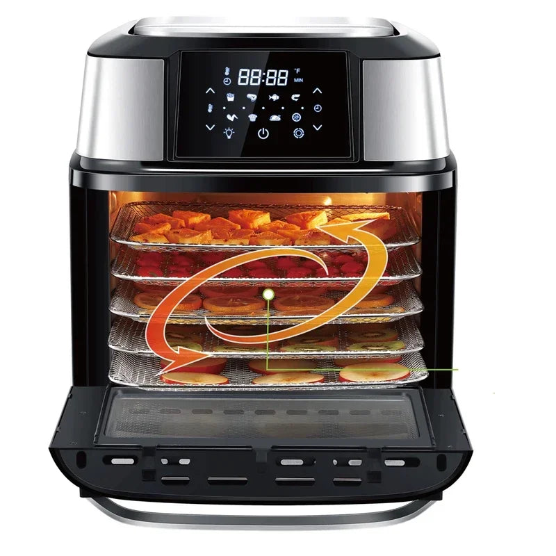 -Forno Air Fryer 12l 15l 16l 18l 23l 24l Fritadeira de Ar Inteligente Digital com Função de Vapor Forno Air Fryer de Aço Inoxidável