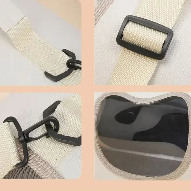 Bolsas de ombro para gatos Bolsa de alta capacidade para gatos Dobrável Cápsula espacial de mão Malha respirável Bolsa transversal para animais de estimação Mochila para animais de estimação