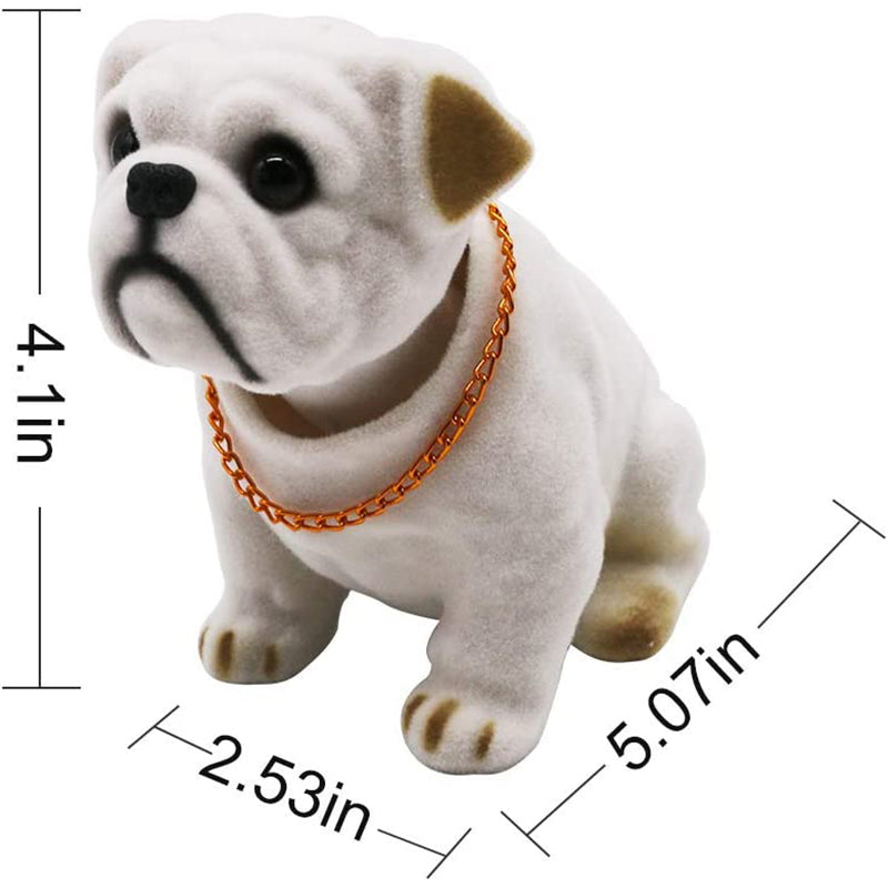 Doll Nodding Dog Shaking Head Resin Simulation Car Dog Toy Dashboard Decoration Car Ornament Cute Car Accessories Girls Women