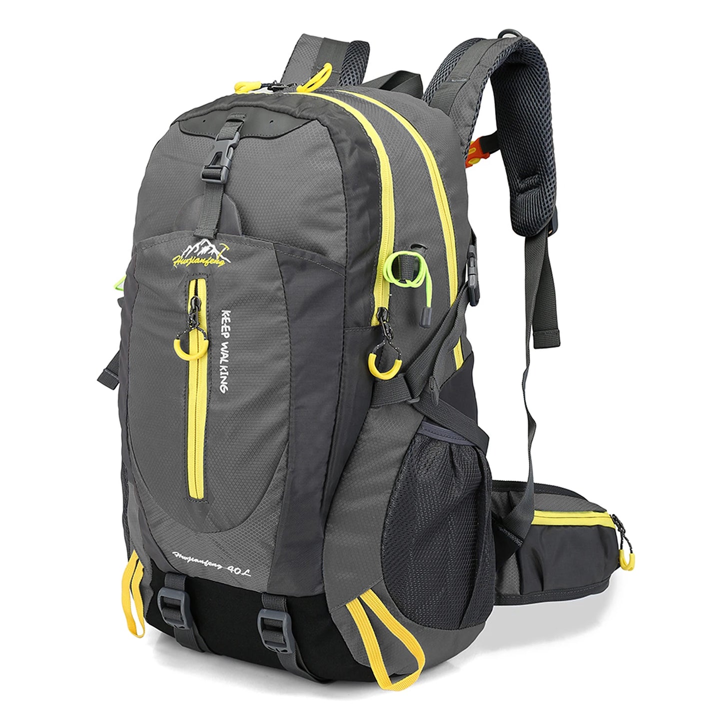 Mochila de viagem resistente à água de 40L para acampamento, caminhada, laptop, mochila de caminhada, escalada, mochilas para homens e mulheres, suprimentos para caminhada
