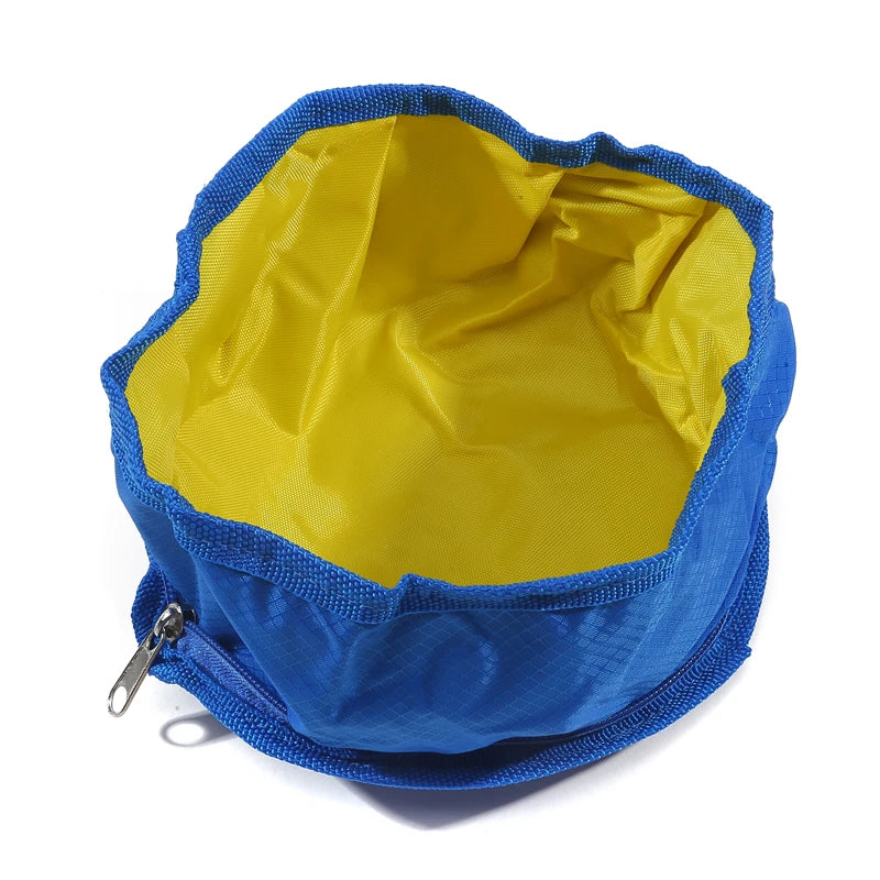 Alimentador portátil para animais de estimação, tigela dobrável e conveniente para alimentação de água para cães, filhotes e gatos, tigela dobrável para áreas externas, suprimentos para animais de estimação