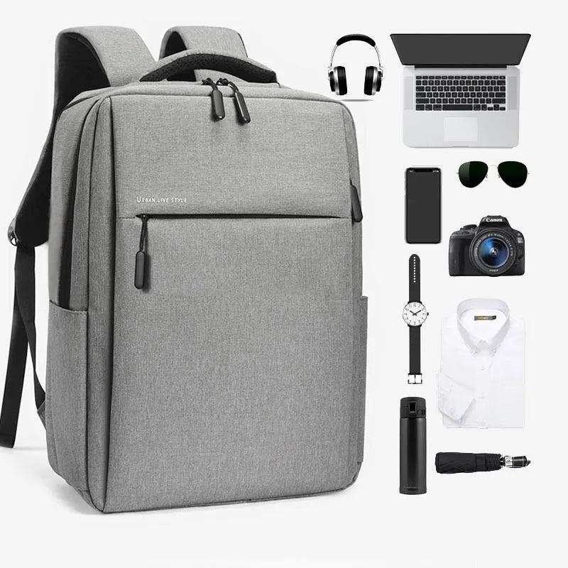 Mochila para laptop 40L durável de 17 polegadas para homens e mulheres com porta de carregador USB e capa para bagagem, bolsa resistente para faculdade para Macbook