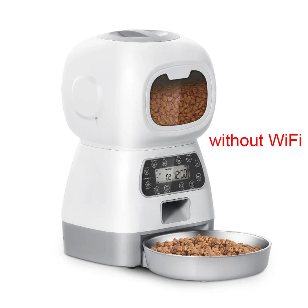 Pet shop online 3.5L Automatic Pet Feeder For Cats WiFi Smart Swirl Slow Dog Feeder With Voice Recorder Large Capacity Timing Cat Food Dispenser