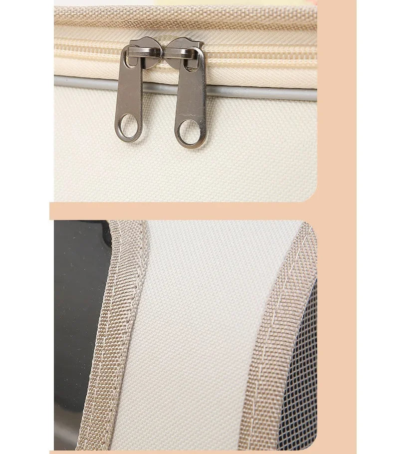 Bolsa para gato de estimação, bolsa portátil para cachorro, mochila respirável para transporte de cães pequenos, dobrável para gatos, bolsa de transporte para viagens em grandes espaços