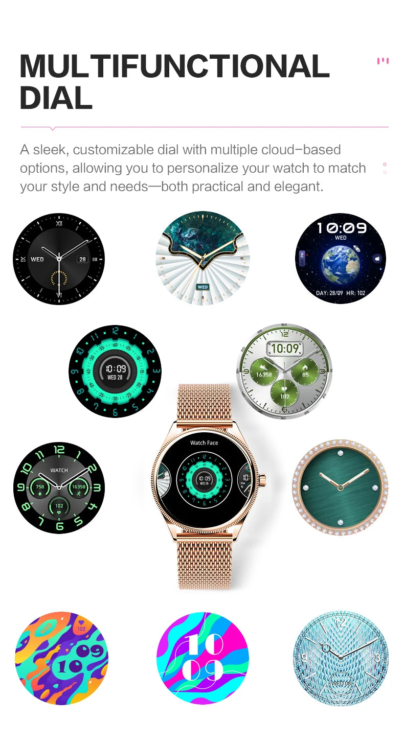 Relógio inteligente VALDUS VL60 Pro 2025, novo, feminino e masculino, tela AMOLED, com Bluetooth, para chamadas, IP68, à prova d'água, fitness e esportes, presente