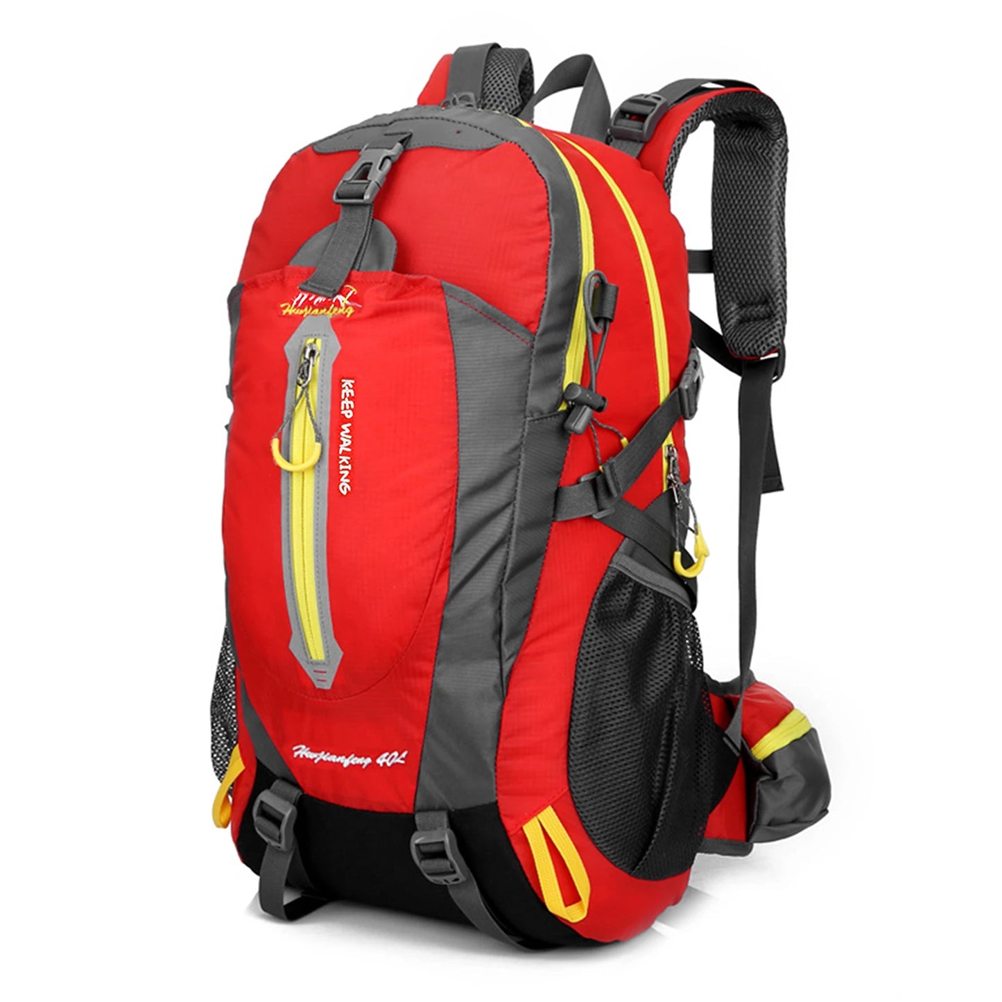 Mochila de viagem resistente à água de 40L para acampamento, caminhada, laptop, mochila de caminhada, escalada, mochilas para homens e mulheres, suprimentos para caminhada
