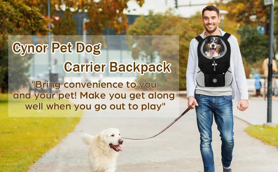 Mochilas para transporte de cães, mochilas confortáveis ​​para cães, bolsas para transporte de filhotes de estimação para ciclismo, caminhadas, camping, bolsa para transporte de cães