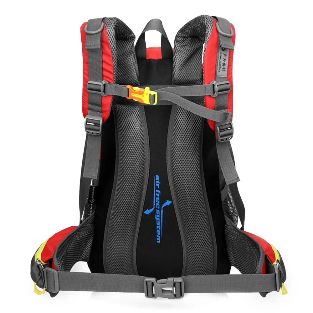 Mochila de viagem resistente à água de 40L para acampamento, caminhada, laptop, mochila de caminhada, escalada, mochilas para homens e mulheres, suprimentos para caminhada