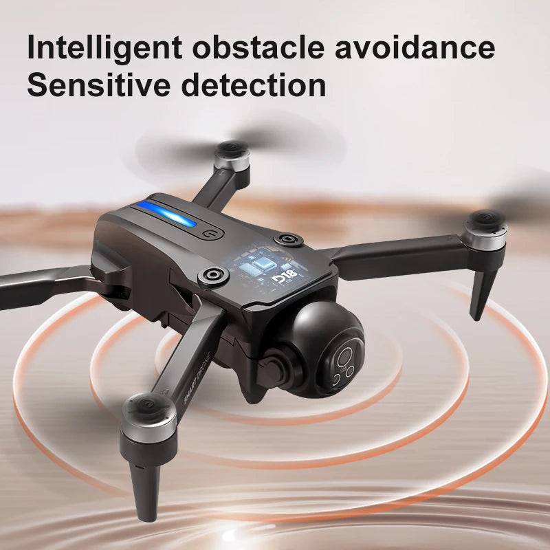 2025 Novo D18 Drone 8K Fotografia Aérea HD com Câmera Dupla Inteligente Prevenção de Obstáculos Sem Escovas Dobrável Quadricóptero Brinquedos