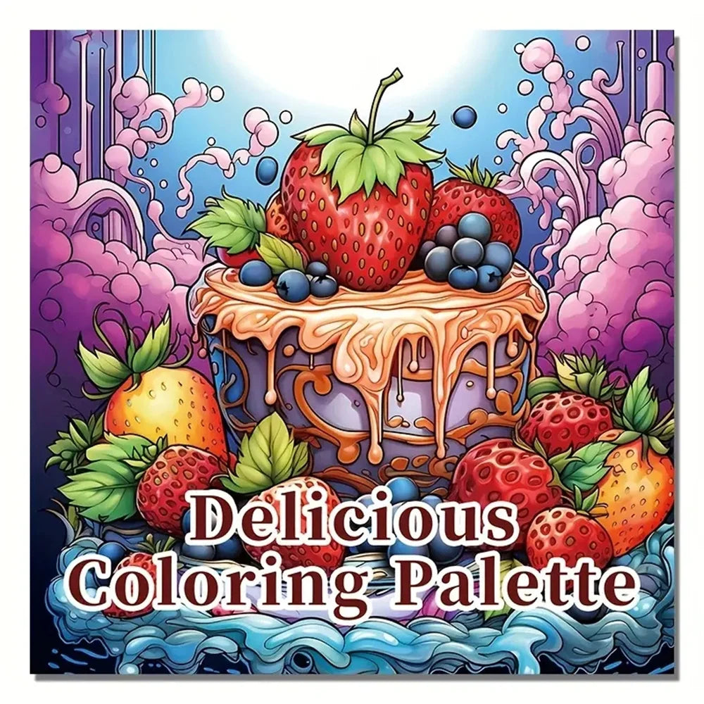 1 peça livro de colorir de arte com 22 páginas, presente para festa de aniversário, alívio do estresse, matar o tempo, grafite, pintura, desenho, livro de arte