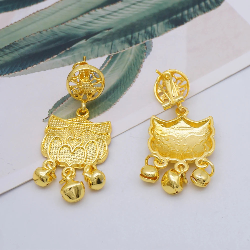 Conjuntos de joias finas 2023 para mulheres, presentes de casamento, colar, pulseira, brincos, anel, joias com contas africanas