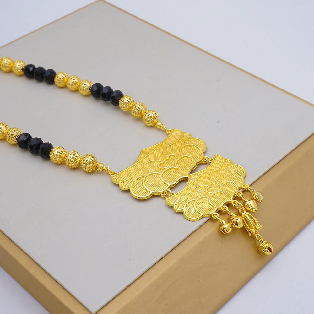 Conjuntos de joias finas 2023 para mulheres, presentes de casamento, colar, pulseira, brincos, anel, joias com contas africanas