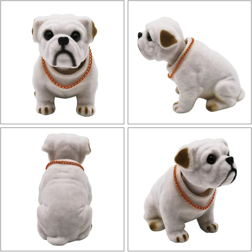Doll Nodding Dog Shaking Head Resin Simulation Car Dog Toy Dashboard Decoration Car Ornament Cute Car Accessories Girls Women