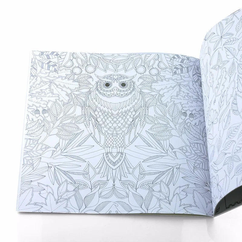 Livro de colorir de 24 páginas para crianças e adultos, alívio do estresse, matar o tempo, pintura faça você mesmo, livro de desenho, pintura, brinquedos educativos para crianças