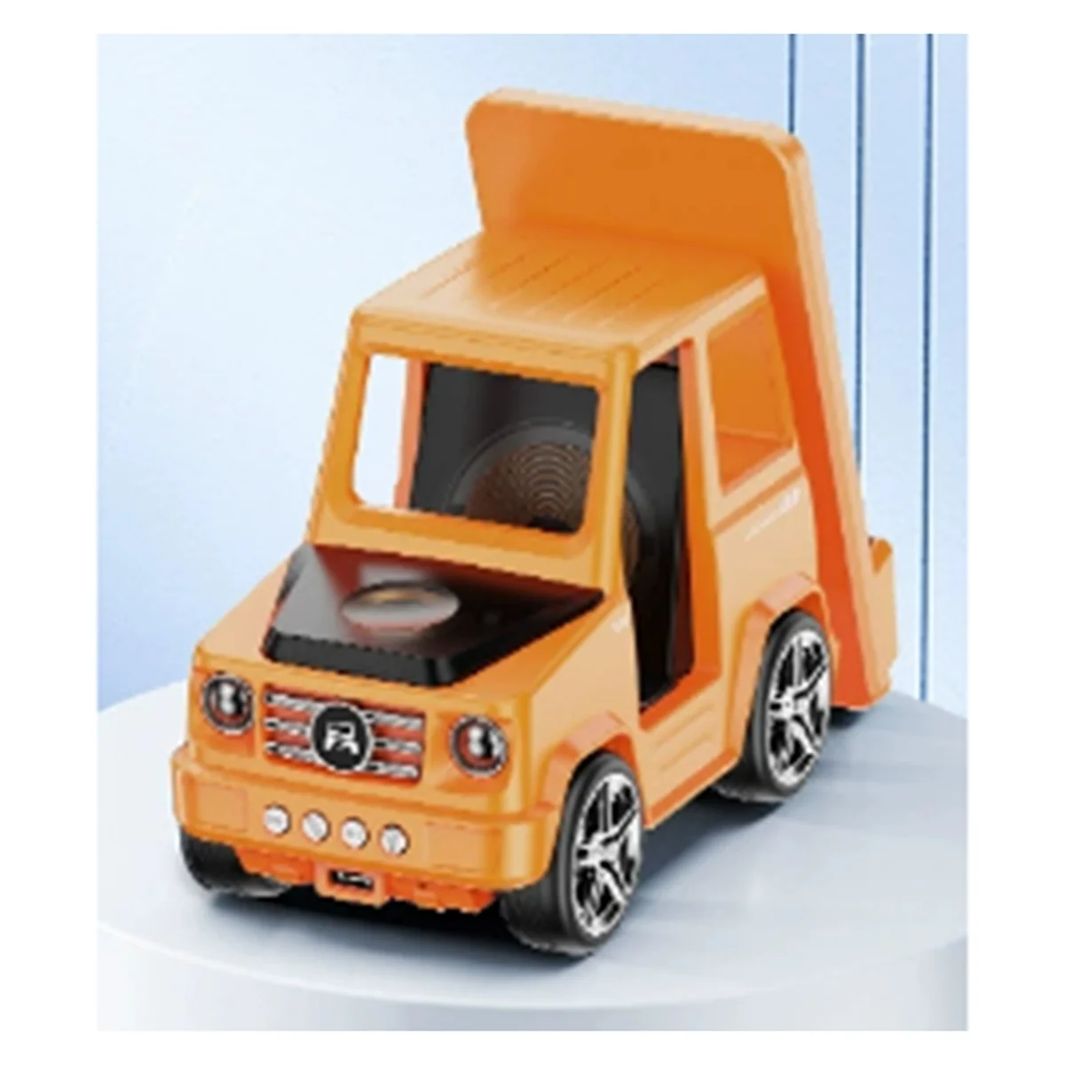 Novo 2025 - Suporte para carregador sem fio para carro 6 em 1, formato inovador de carro, carregador de mesa de carregamento rápido de 15 W, ótima ideia de presente laranja