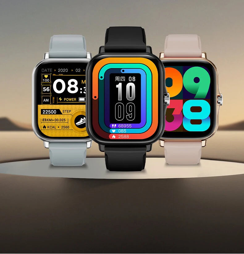 Relógio inteligente XiQeer para mulheres e homens, relógio de pulso com Bluetooth, reprodutor de chamadas, música, fitness, esportivo, pulseira, monitor de sono, relógios digitais