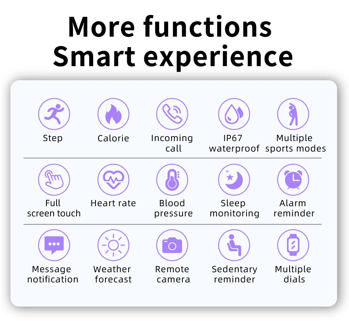 Novo relógio inteligente 2023, esportivo, fitness, à prova d'água, com Bluetooth, monitor de frequência cardíaca e sono para Android e iOS