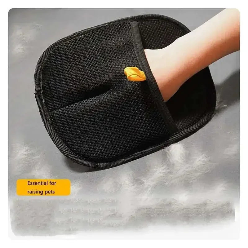 Conjunto de ferramentas para remoção de pelos de animais de estimação, luvas reutilizáveis ​​para remoção de pelos estáticos, luvas de dupla face para remoção de pelos de cães e gatos para carpetes e sofás