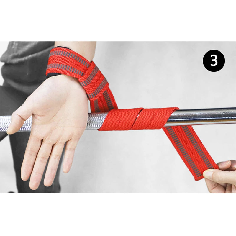 2 peças de alças de levantamento de peso para academia, luvas de fitness, faixas de pulso antiderrapantes, suporte para levantamento de peso, treinamento de levantamento de peso