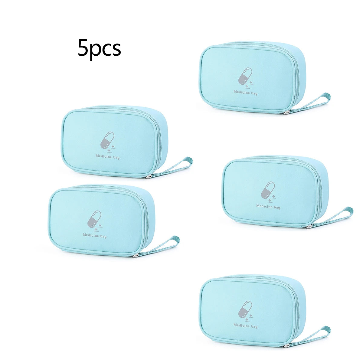 1 peça/3 peças/5 peças bolsa de remédios portátil kit de primeiros socorros kit de emergência médica organizador para viagem ao ar livre remédios domésticos pílulas
