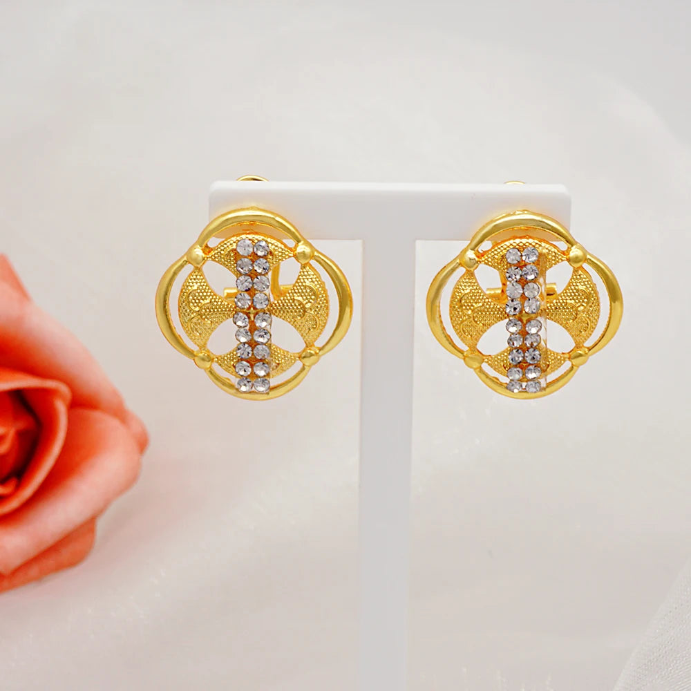 2023 Fine Jewelry Sets For Women Dubai Bridal Wedding Gifts Necklace Bracelet Earrings Ring Jewellery Set African Bead jewelry