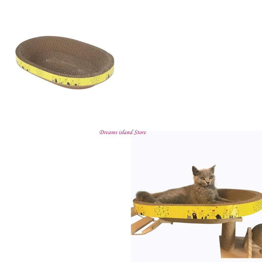 Arranhador de mesa, almofada de arranhar, móveis de ninho, proteção para gatinhos, brinquedo de treinamento HX6C