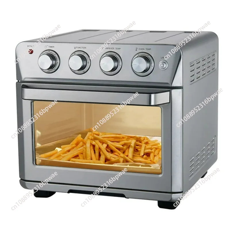 Forno elétrico de grande capacidade de 24L, fritadeira multifuncional, forno de micro-ondas