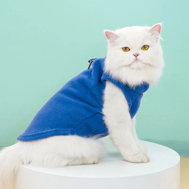 Roupas de lã macia para cães pequenos, filhotes, gatos, coletes, roupas para chihuahua, jaqueta de buldogue francês, casacos pug, atacado