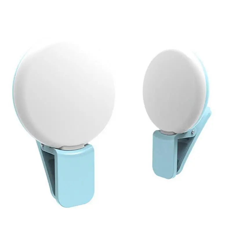 Luz de preenchimento universal para selfies em celulares, lâmpada LED portátil para vídeos ao vivo, acessórios para smartphones e iPhone, luz com clipe de carregamento USB