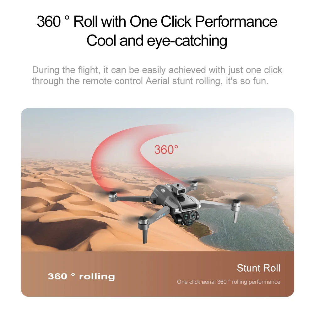 Novo drone 2025 com controle de tela flutuante, ESC duplo, câmera HD 4K, voo de 30 minutos, 5G, Wi-Fi, GPS, fluxo óptico de retorno, brinquedo RC sem escovas