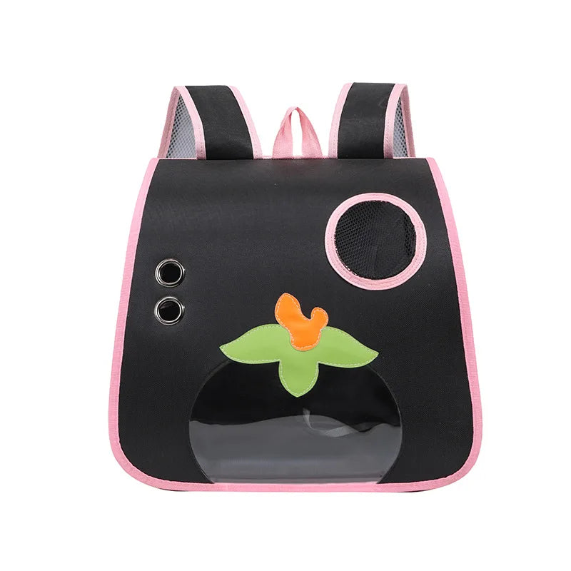 Mochila para gatos, nova chegada, grande capacidade, desenho animado, leve, mochila para animais de estimação, xadrez, respirável