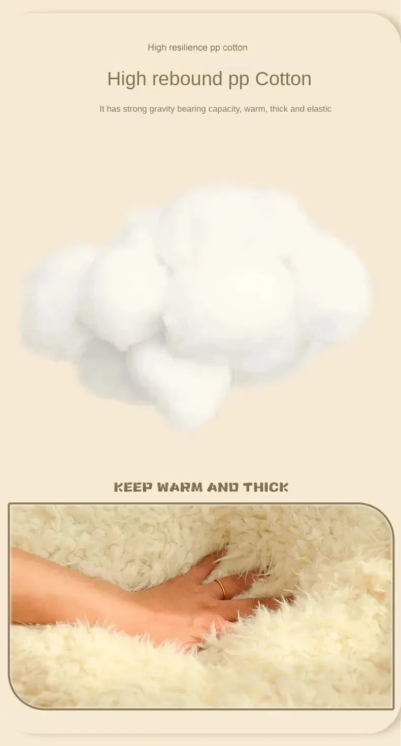 Bed for Cats Warm Cushions Accessories Pet Products Winter Supplies Dog Mat Goods Things Beds Accessory Puppy Basket House