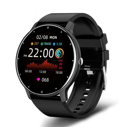 Relógio inteligente ZL02 com tela sensível ao toque, esportivo, fitness, IP67, à prova d'água, Bluetooth, recarregável, presente para homens e mulheres