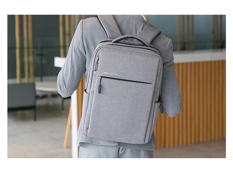 Mochila para laptop 40L durável de 17 polegadas para homens e mulheres com porta de carregador USB e capa para bagagem, bolsa resistente para faculdade para Macbook